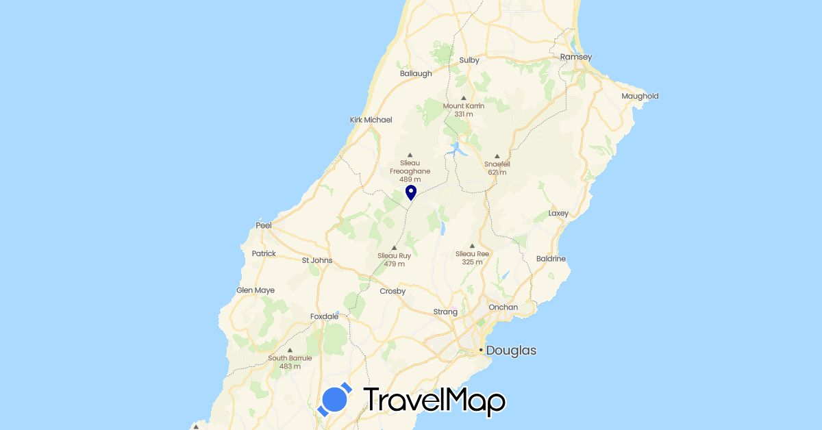 TravelMap itinerary: driving in Isle of Man (Europe)